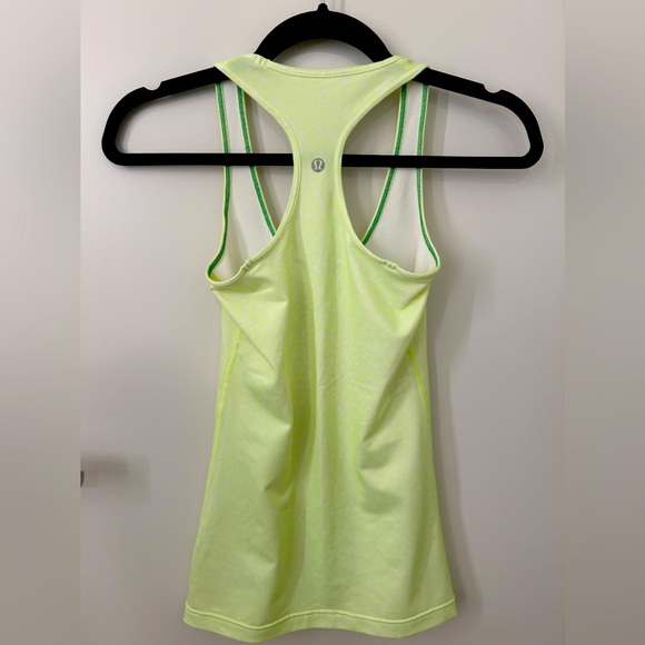Lululemon lime green polka dot tank - Picture 3 of 3